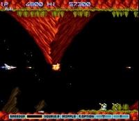 une photo d'Ã©cran de Gradius 3 sur Nintendo Super Nes